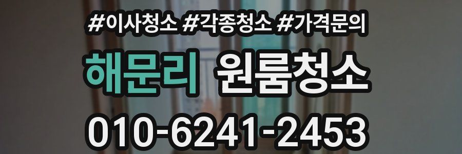 해문리 이사청소