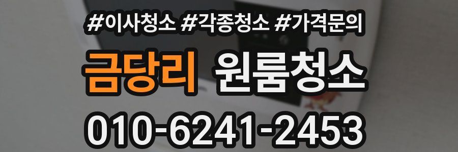 금당리 이사청소