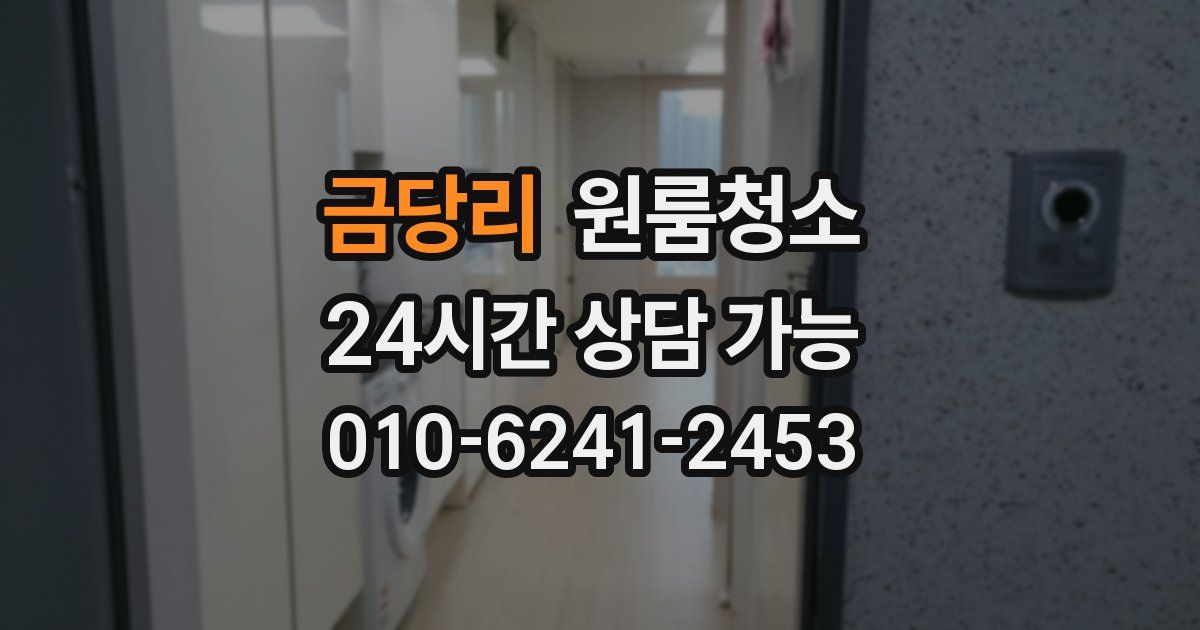 금당리 입주청소