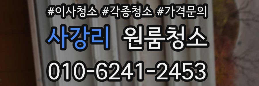 사강리 이사청소