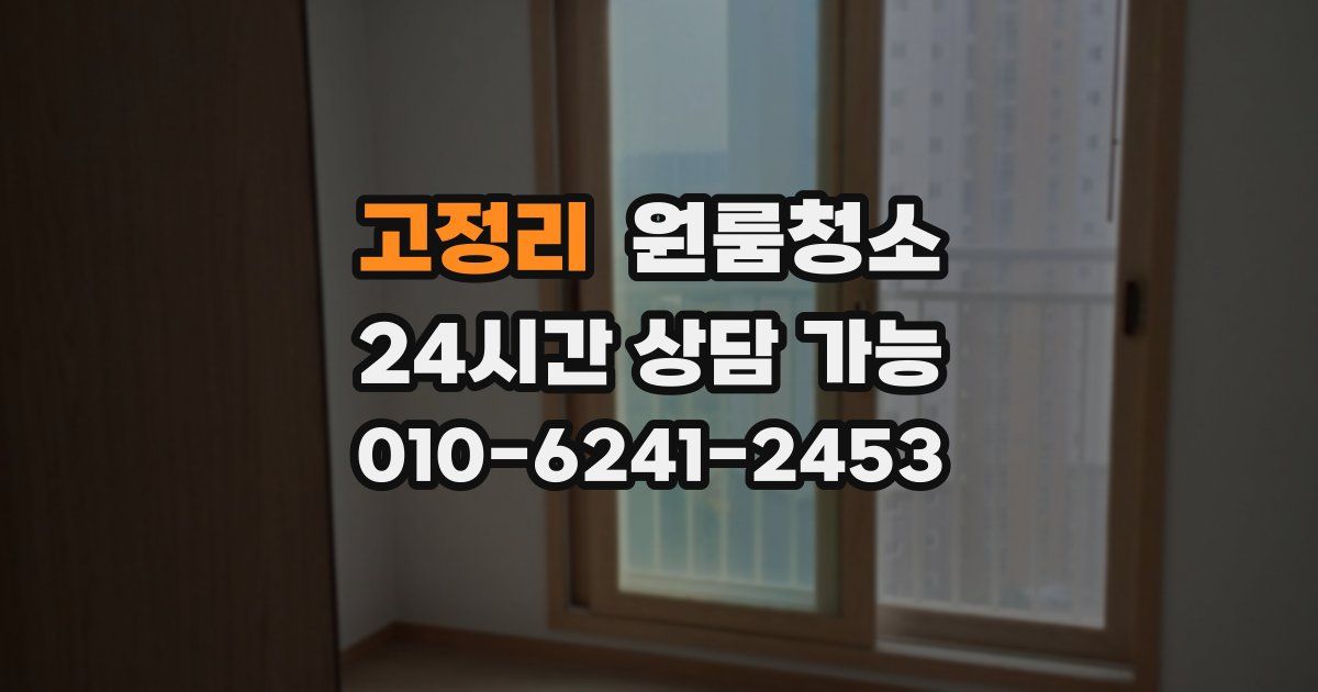 고정리 입주청소