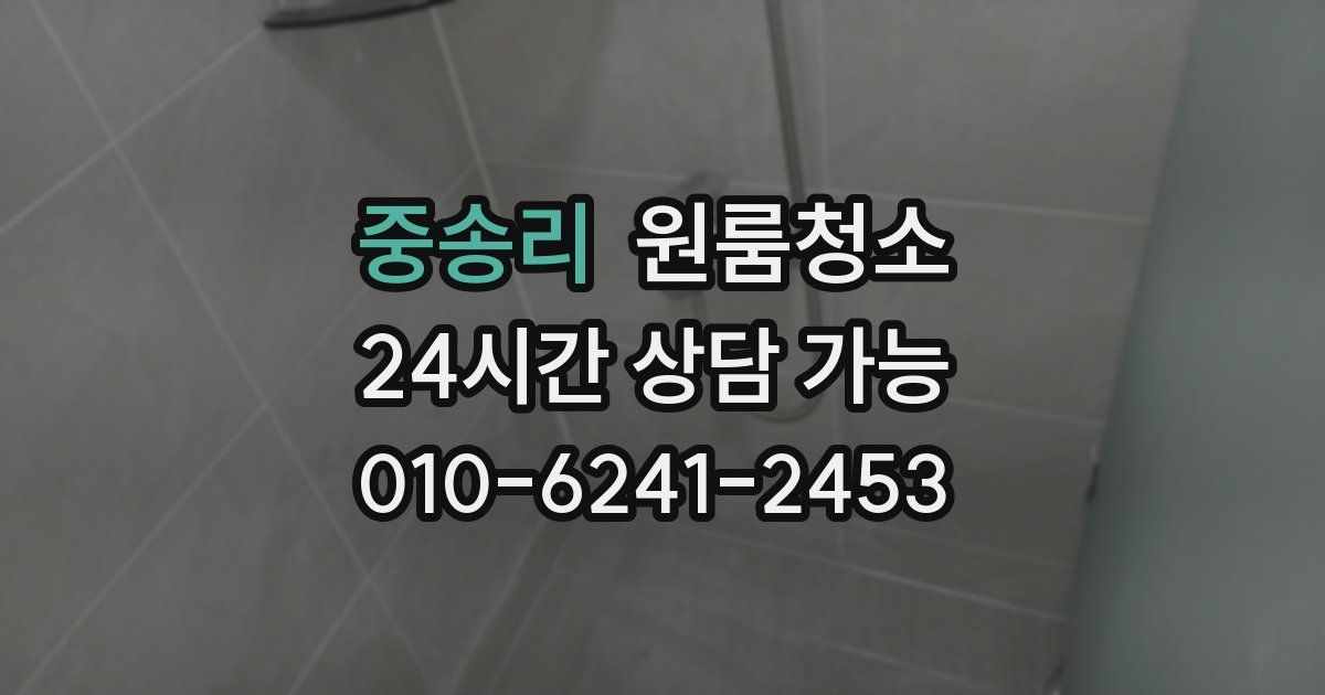 중송리 입주청소