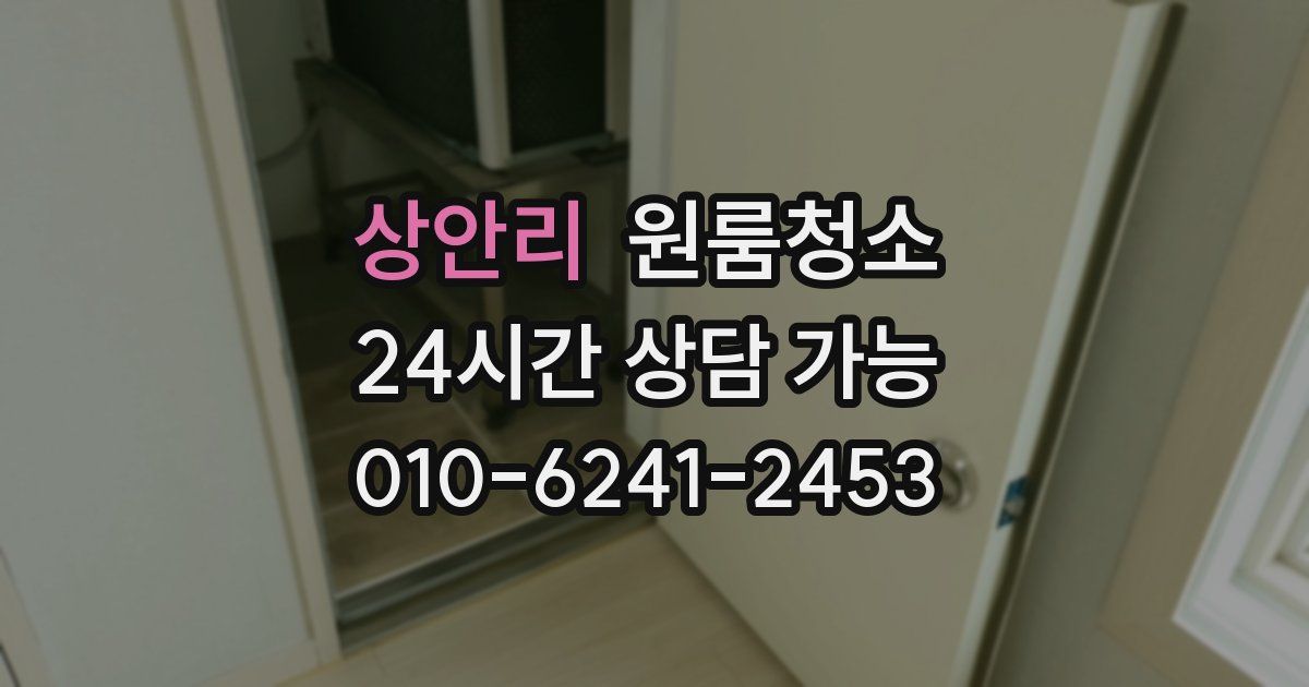 상안리 입주청소