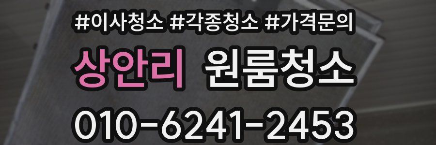 상안리 이사청소