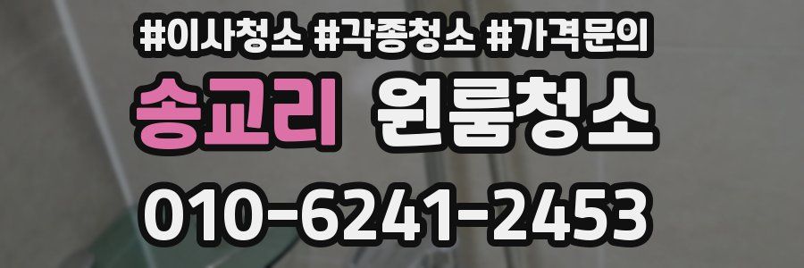 송교리 이사청소