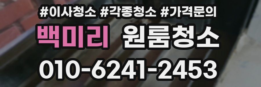 백미리 이사청소