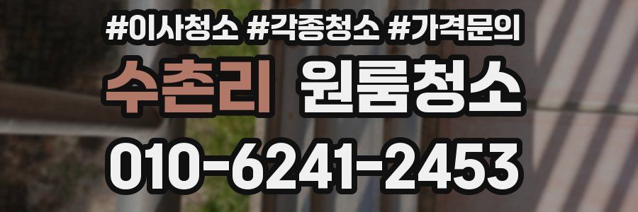 수촌리 이사청소