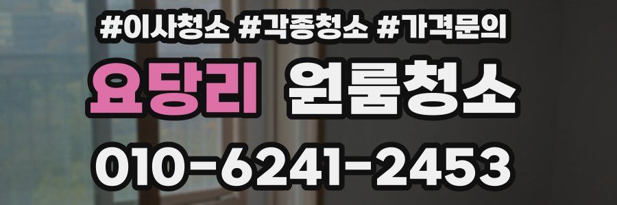 요당리 이사청소