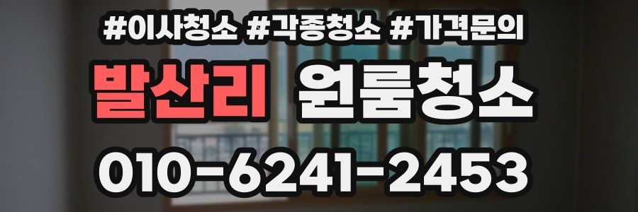 발산리 이사청소