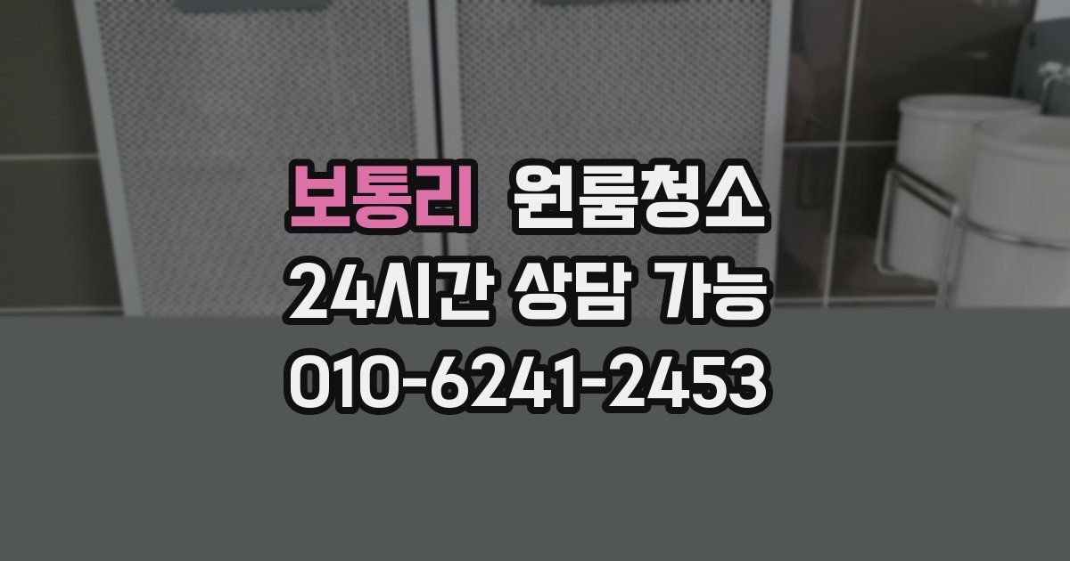 보통리 입주청소