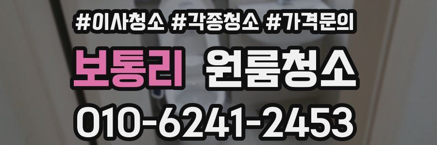 보통리 이사청소