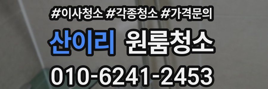 산이리 이사청소