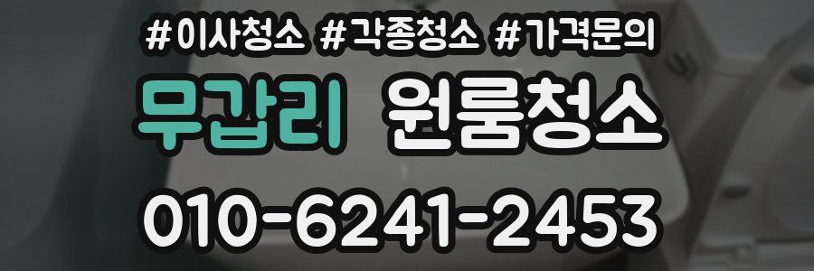 무갑리 이사청소