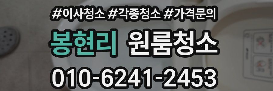 봉현리 이사청소