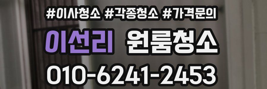 이선리 이사청소