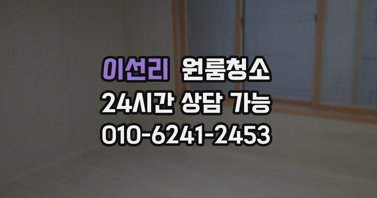 이선리 입주청소