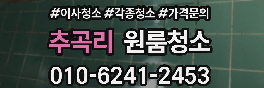 추곡리 이사청소