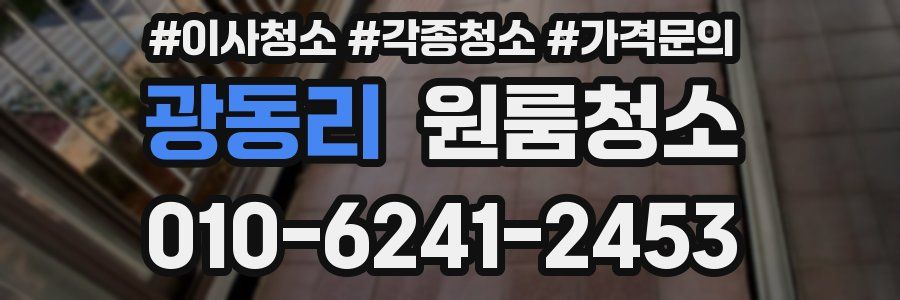 광동리 이사청소