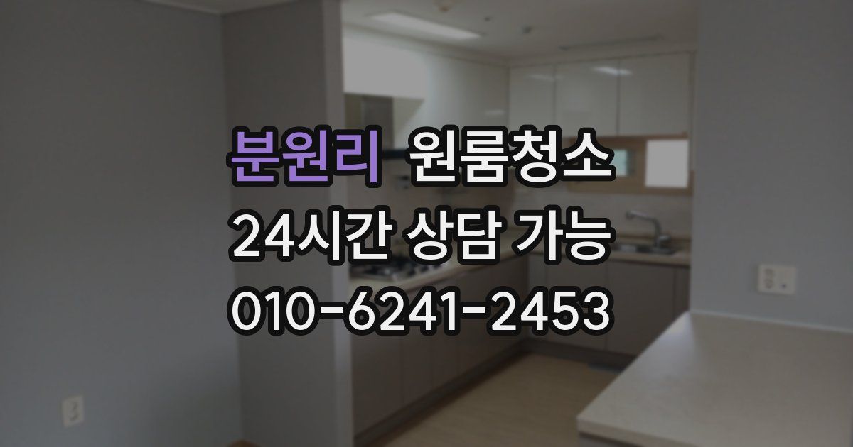 분원리 입주청소