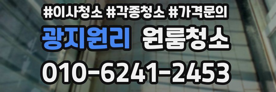 광지원리 이사청소