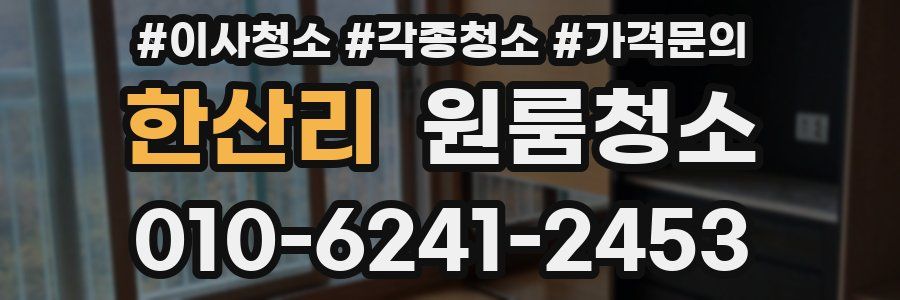 한산리 이사청소