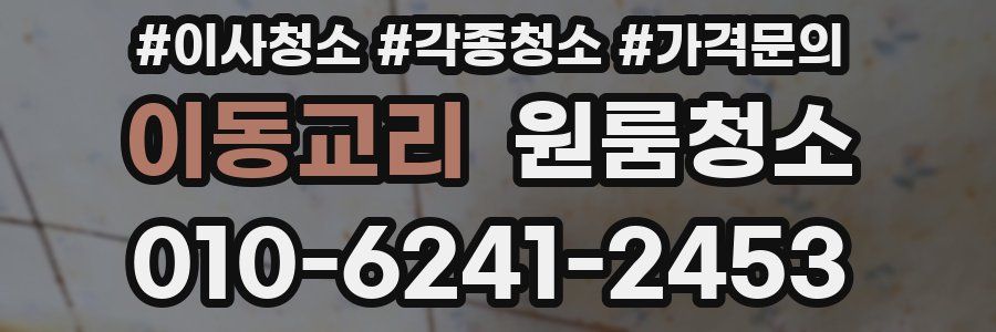 이동교리 이사청소