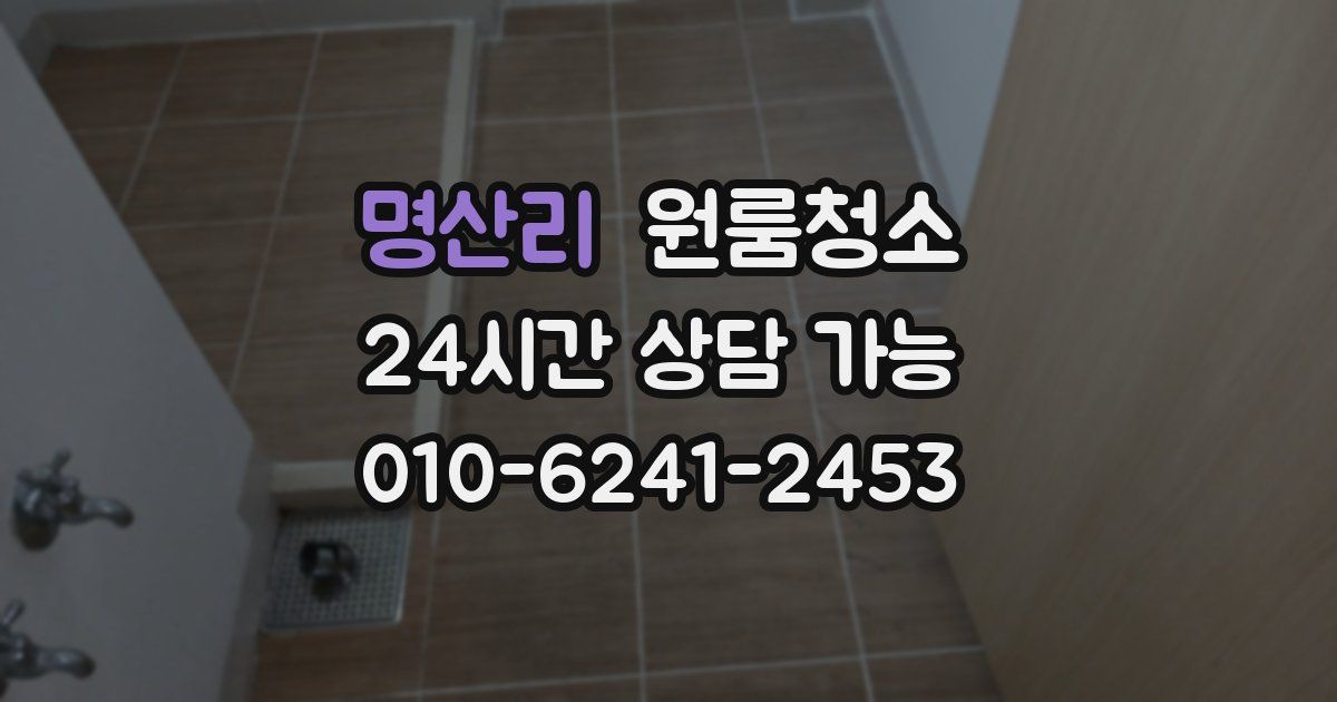 명산리 입주청소