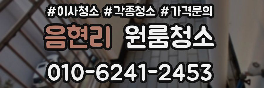 음현리 이사청소