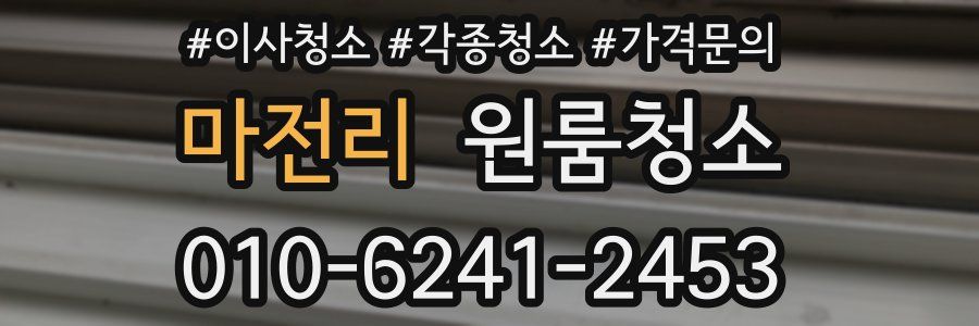 마전리 이사청소