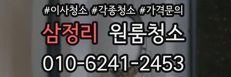 삼정리 이사청소