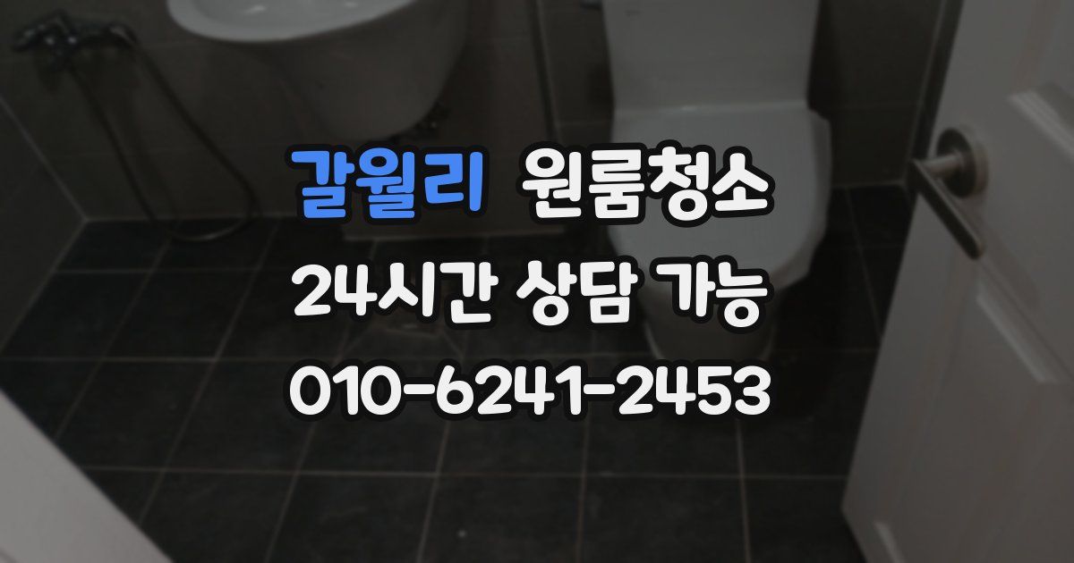 갈월리 입주청소