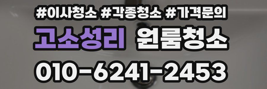 고소성리 이사청소