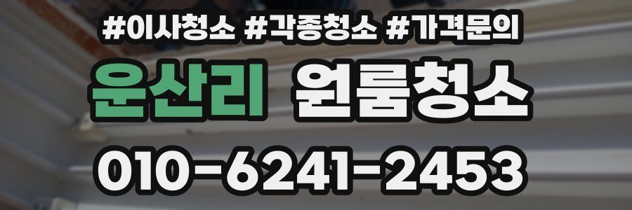 운산리 이사청소