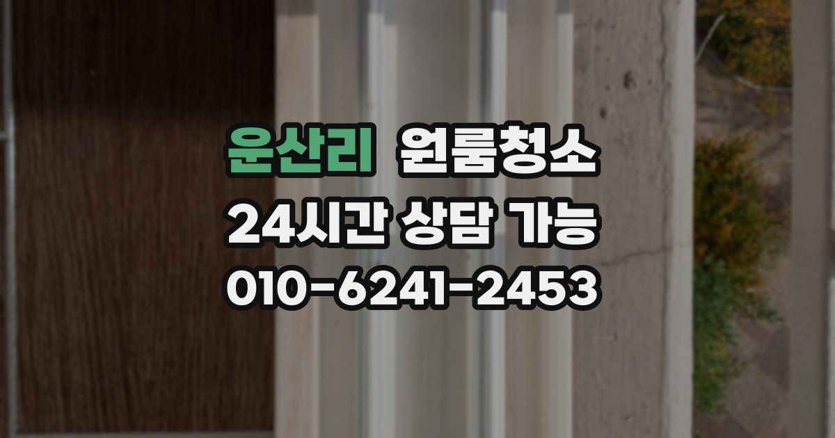 운산리 입주청소