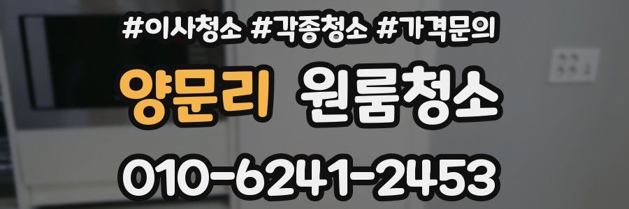 양문리 이사청소