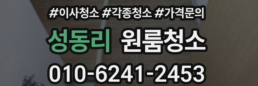 성동리 이사청소