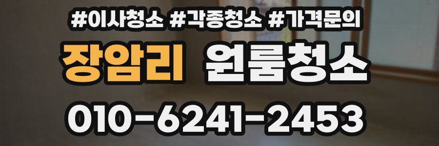 장암리 이사청소