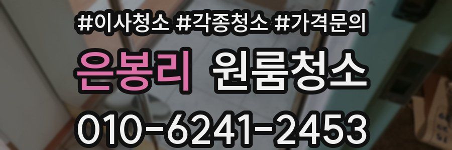 은봉리 이사청소