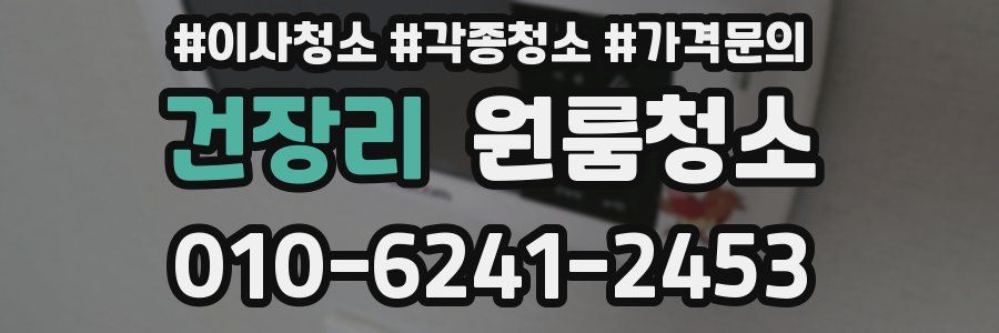 건장리 이사청소