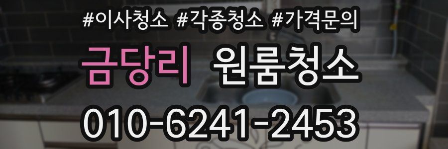 금당리 이사청소