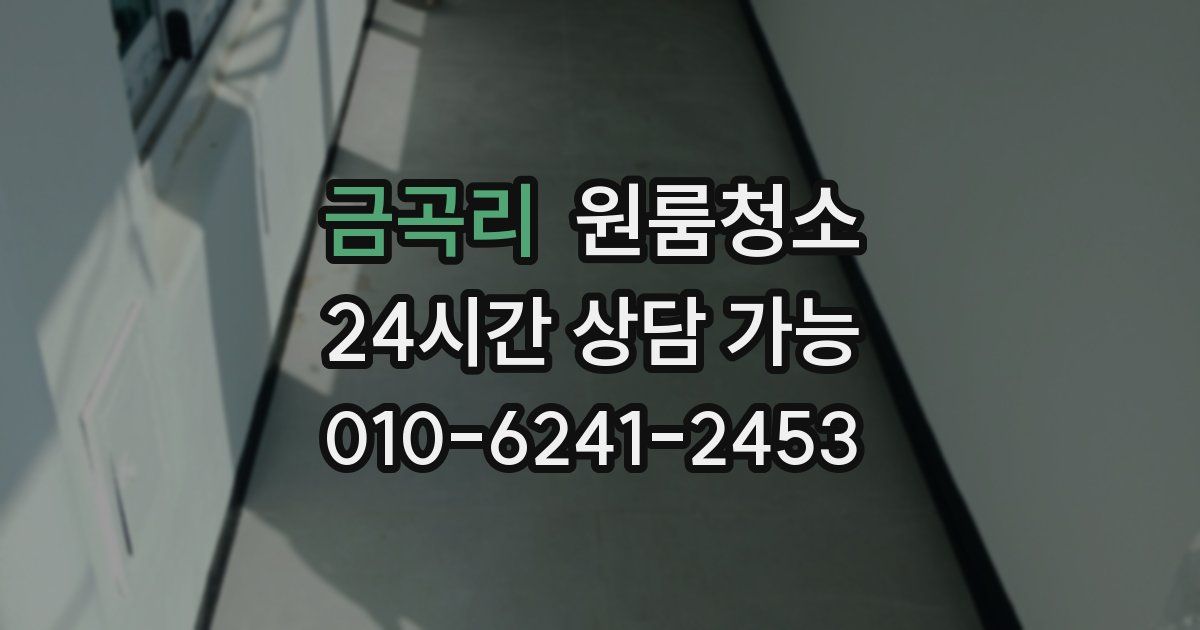 금곡리 입주청소