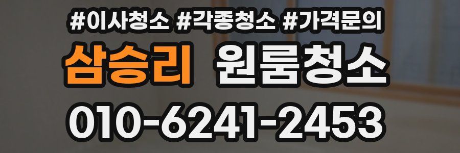 삼승리 이사청소