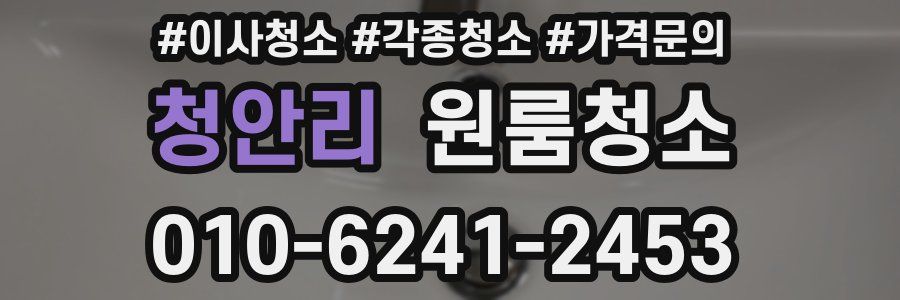 청안리 이사청소