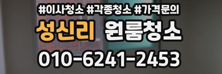 성신리 이사청소