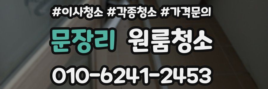 문장리 이사청소