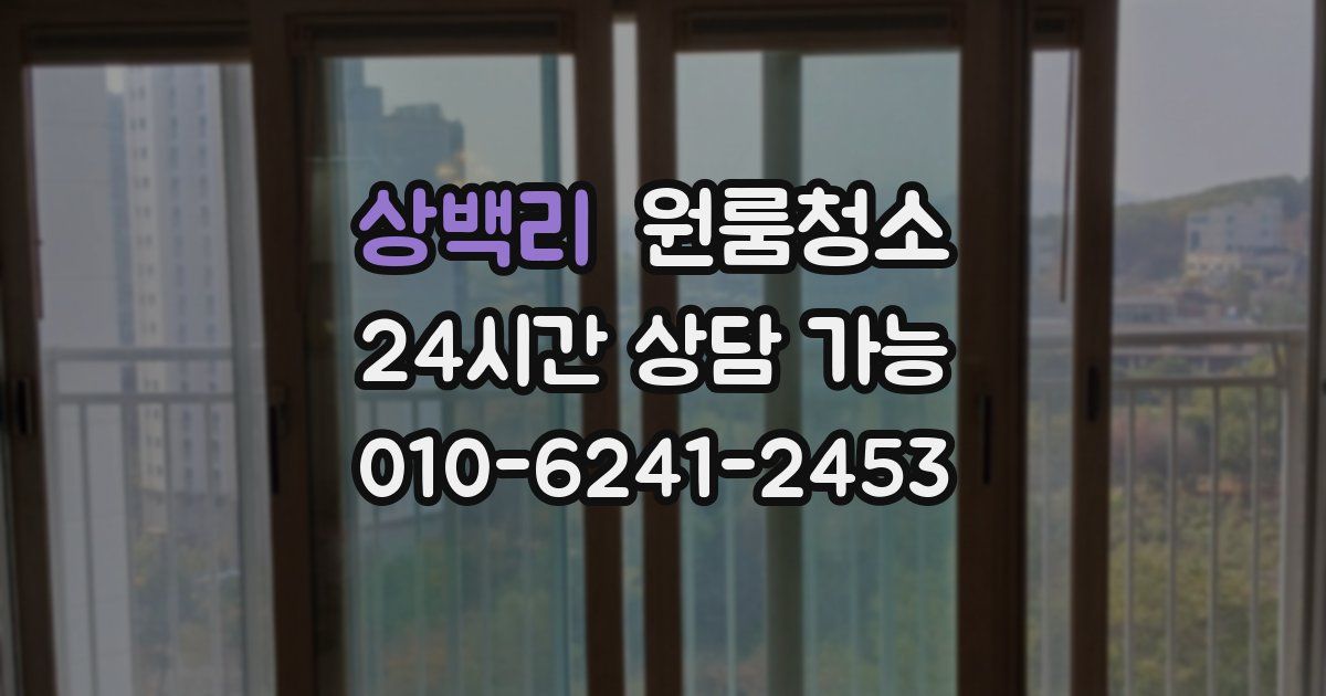 상백리 입주청소