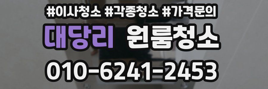 대당리 이사청소