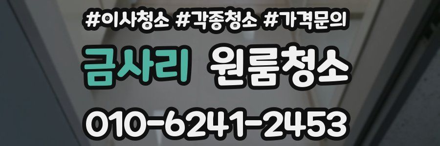 금사리 이사청소