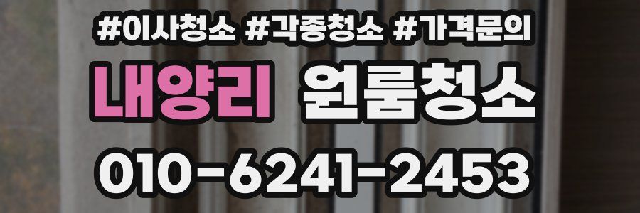 내양리 이사청소