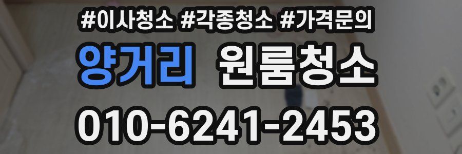 양거리 이사청소